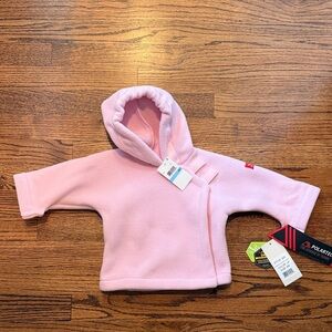 Widgeon Baby Pink Hooded Fleece Jacket